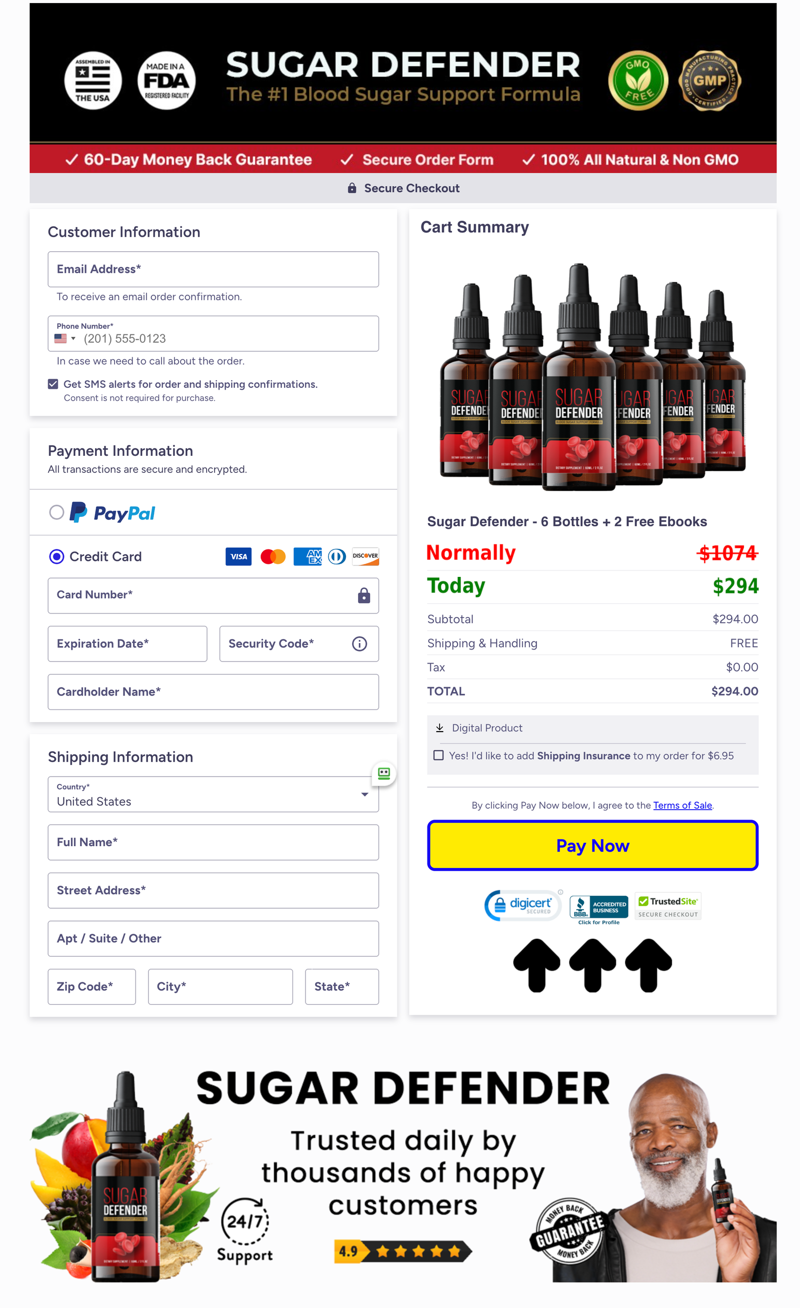 Sugar Defender Official Website Secure Order Page